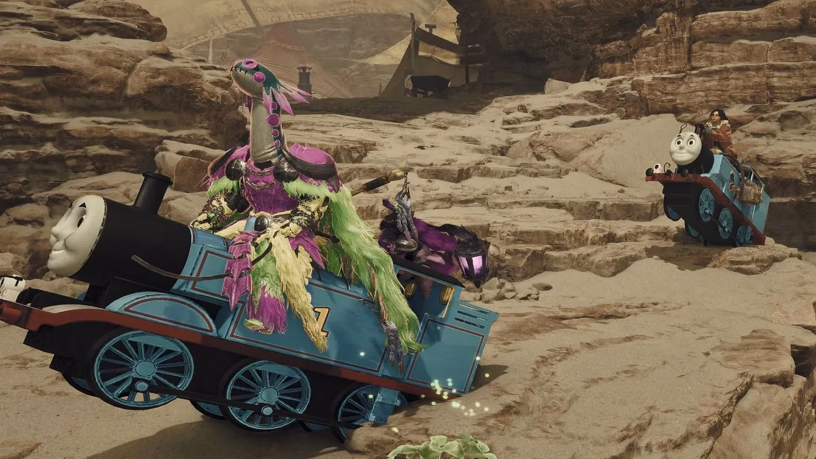 thomas-the-tank-engine-has-invaded-monster-hunter-wilds-and-its-weirder-than-ever-image-1